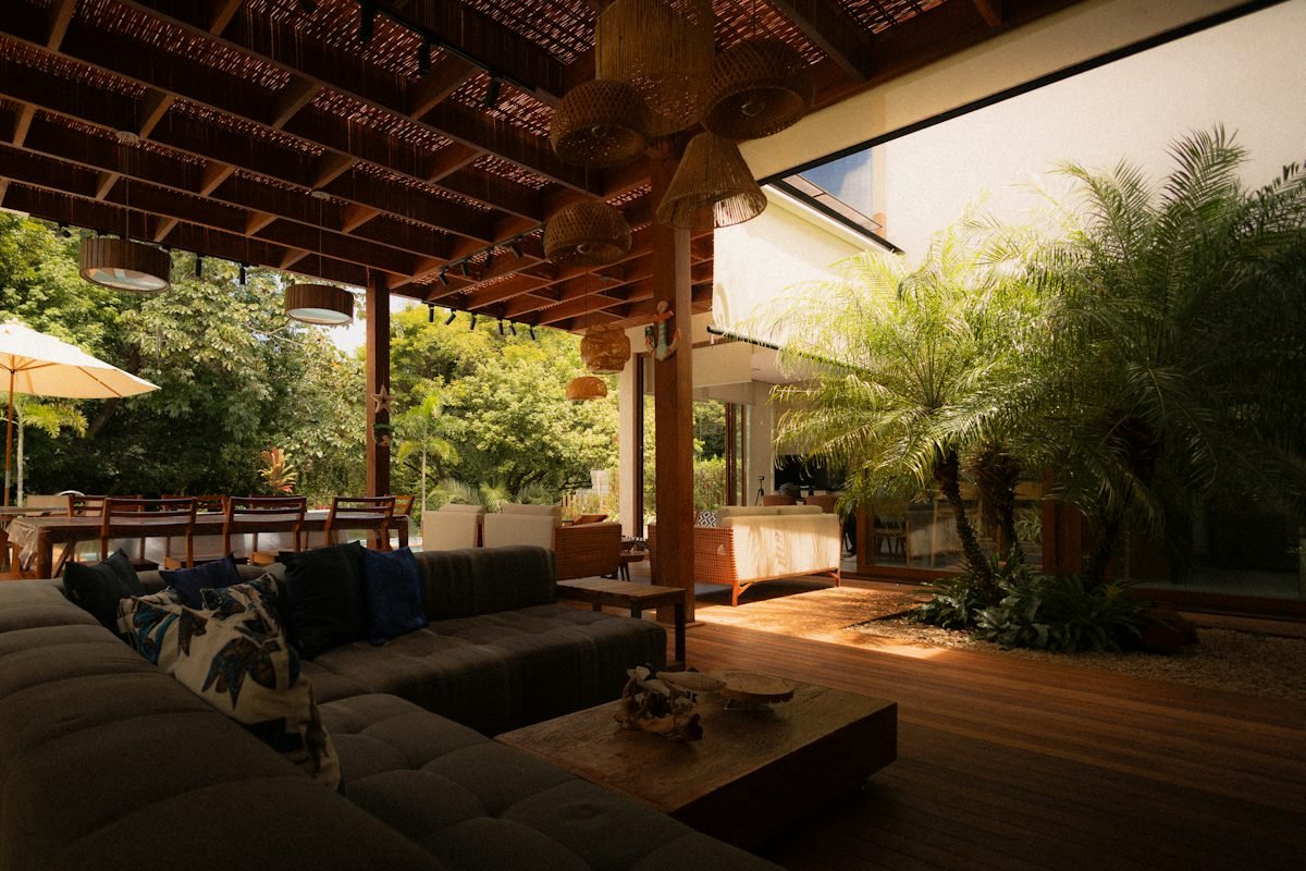 Garden entertaining terrace